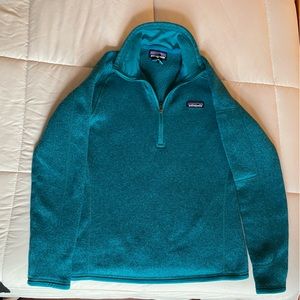 Women’s Patagonia Better Sweater Quarter-Zip Pullover in Elena Blue size Small
